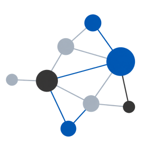 Abstract network of connected nodes.